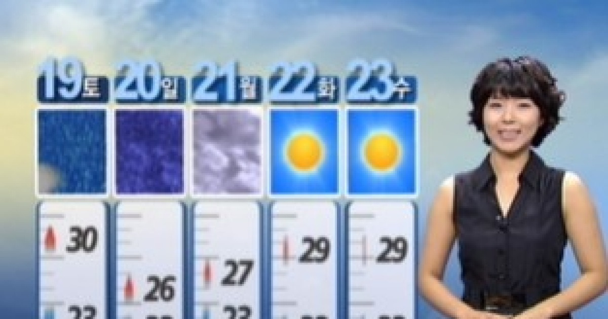 [날씨] 내일도 무덥다..태풍 '갈매기' 주말 영향