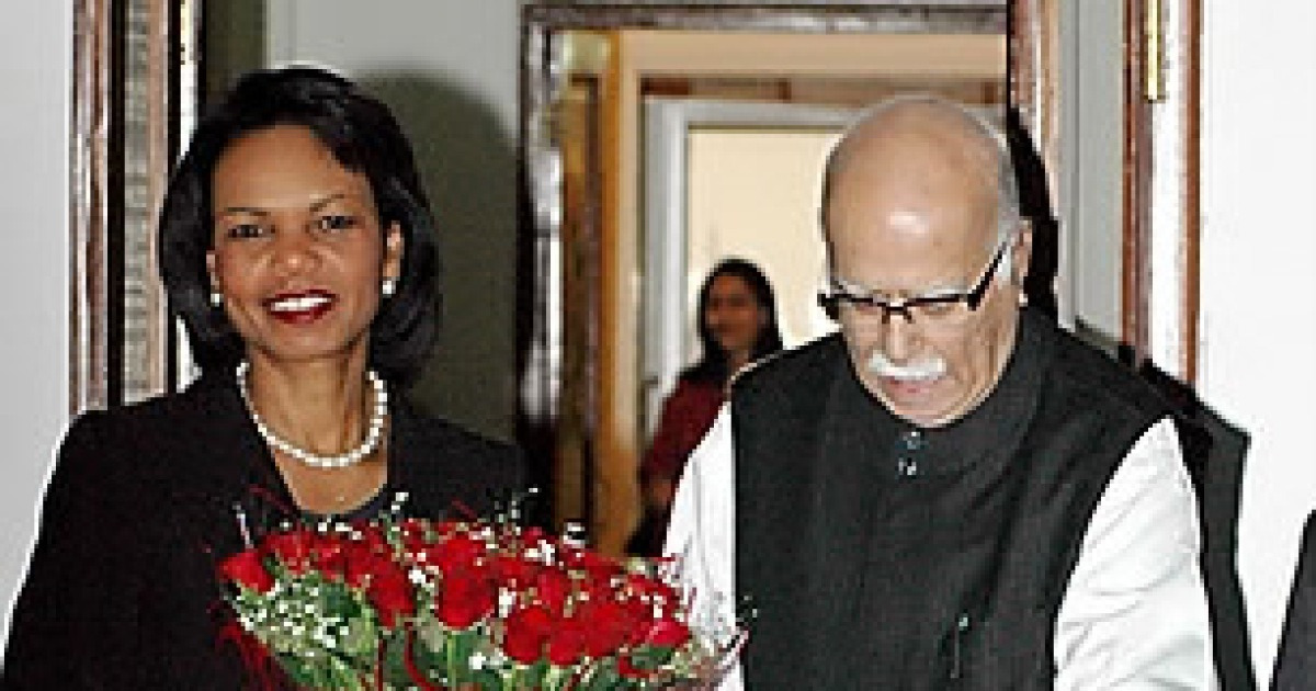 INDIA CONDOLEEZZA RICE VISIT