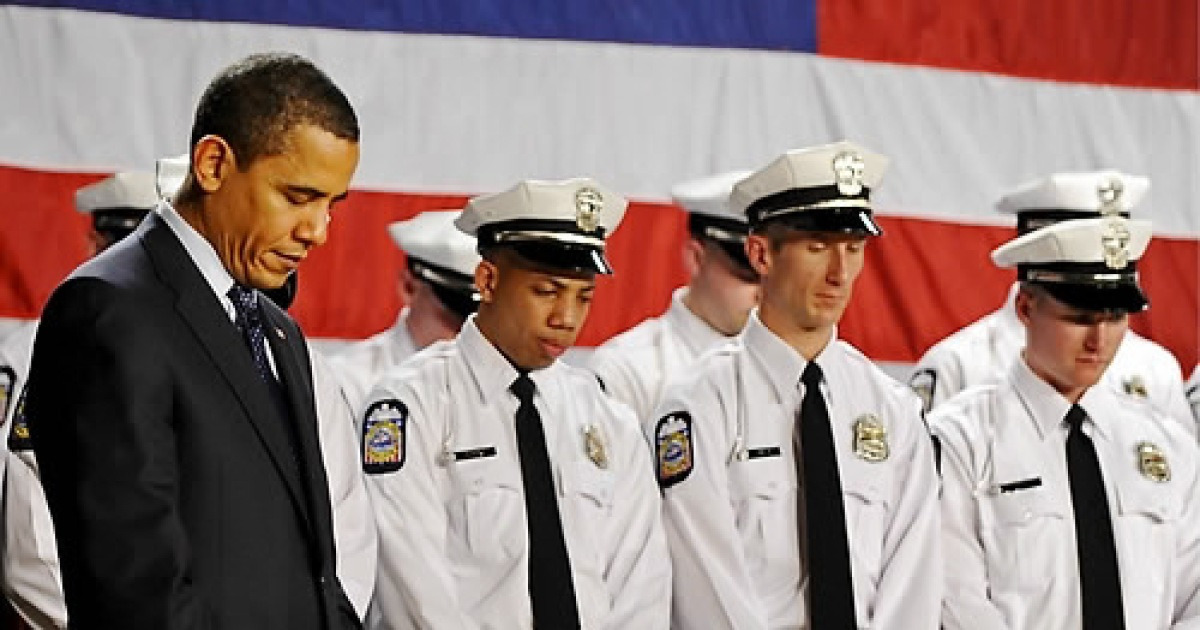 USA OBAMA COLUMBUS POLICE GRADUATION