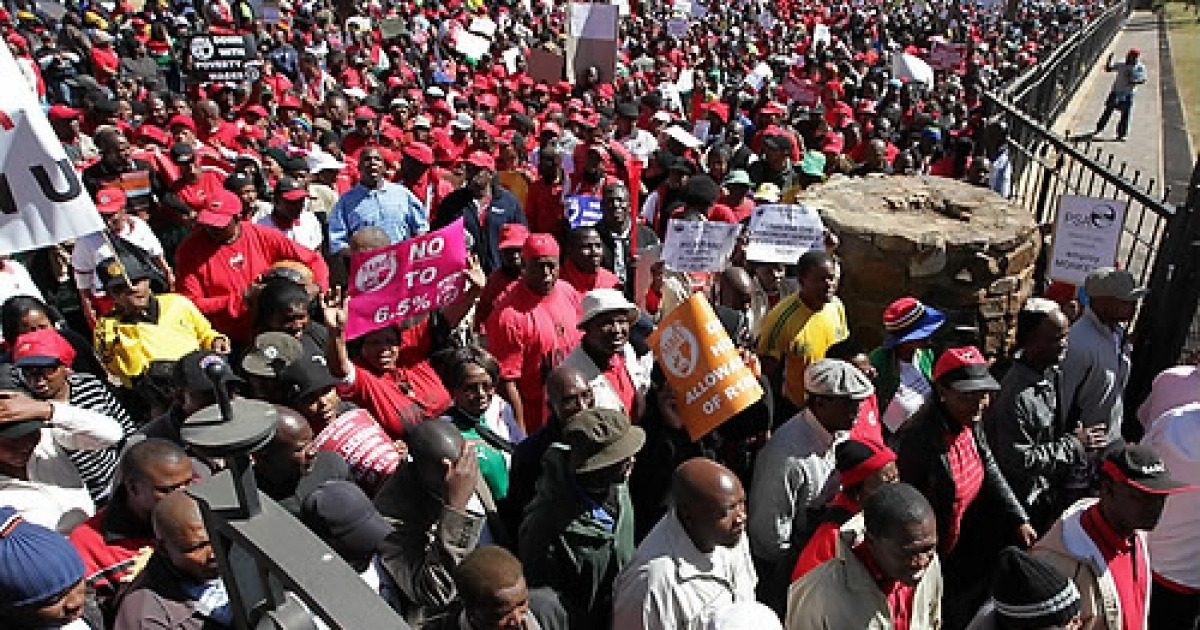 SOUTH AFRICA CIVIL SERVANTS STRIKE