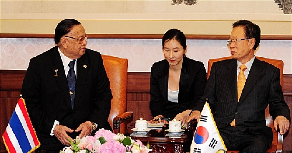 박희태 국회의장 차이 치드촙 태국하원의장 일행 접견