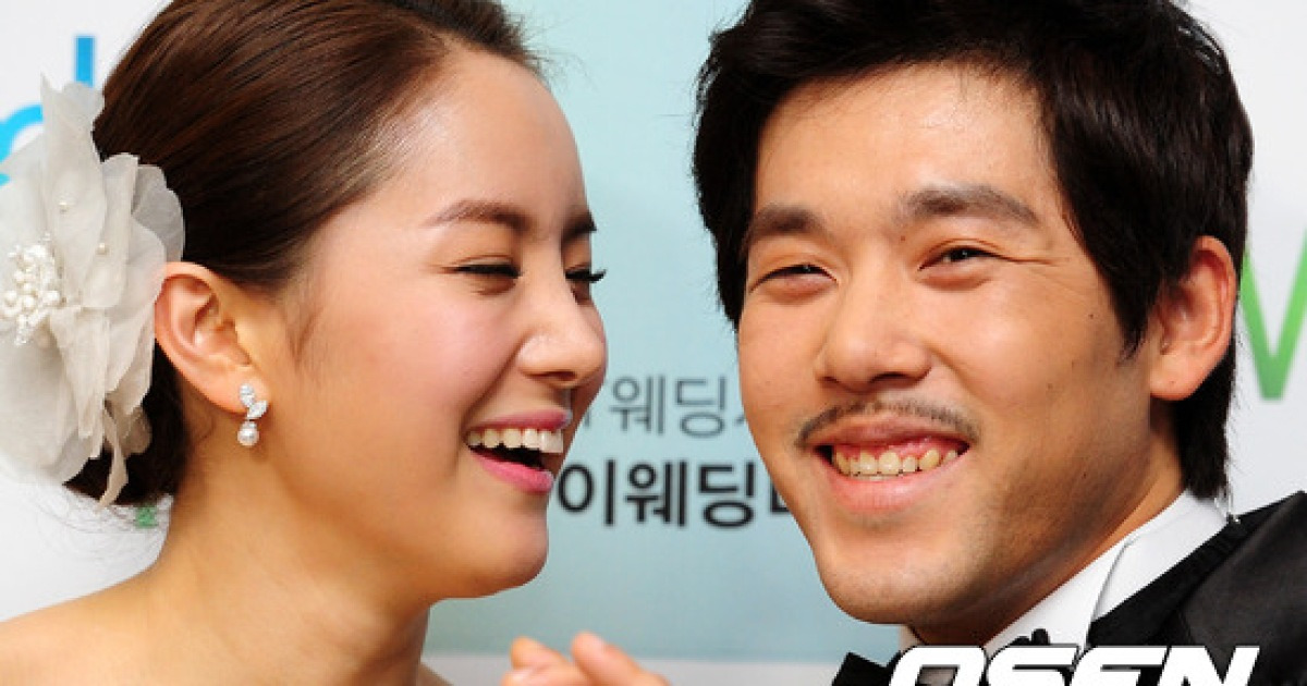 [사진]유하나-이용규, '행복한 미소 가득'