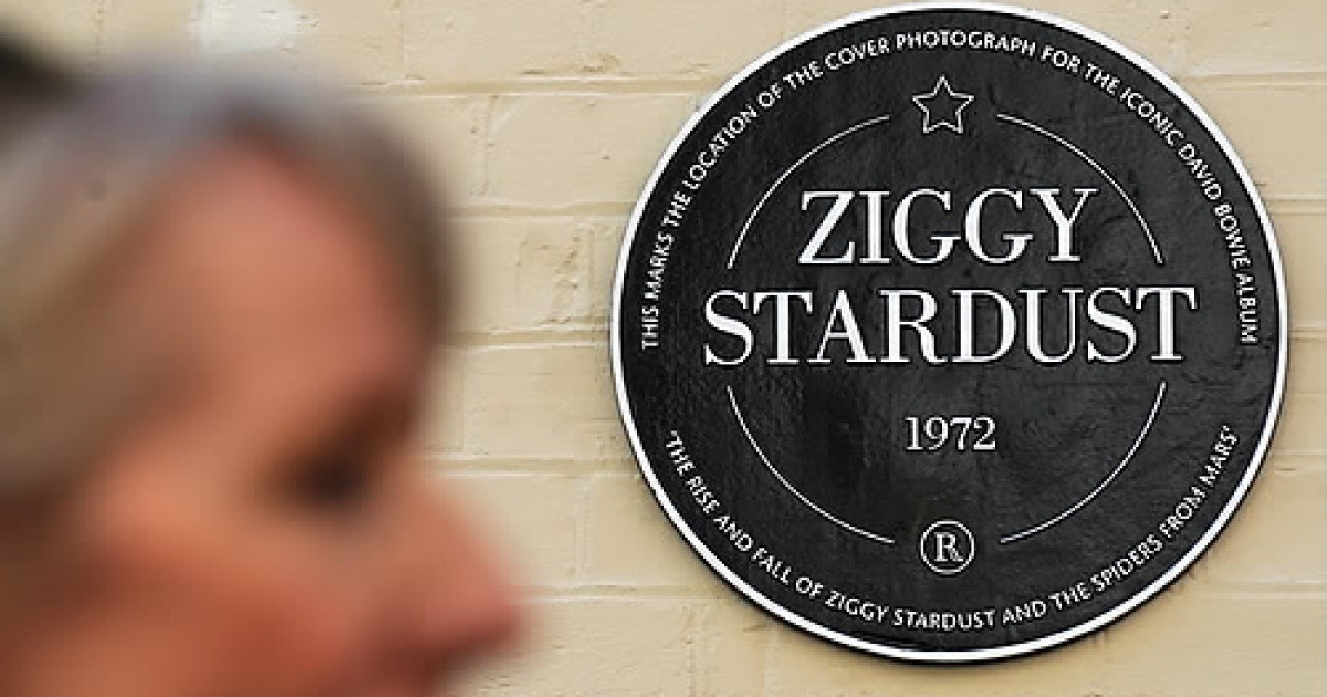 Britain Ziggy Stardust Plaque 1178