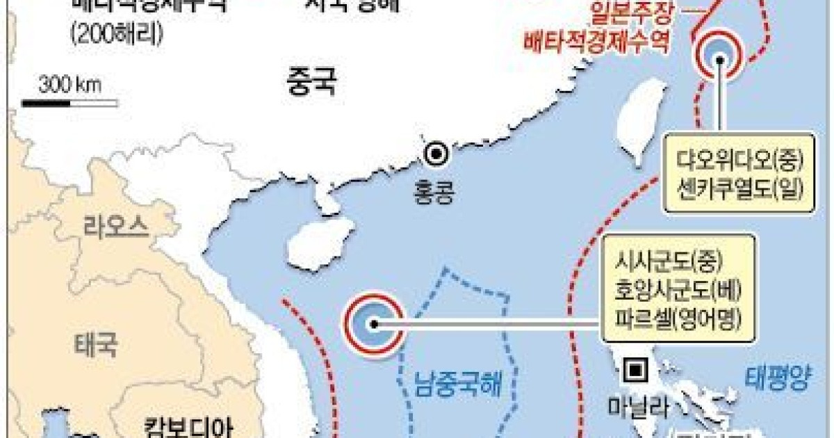 남중국해 영유권 분쟁 지역