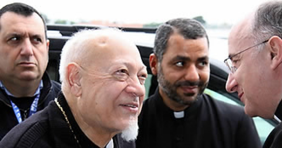 ITALY CARDINAL ARRIVES