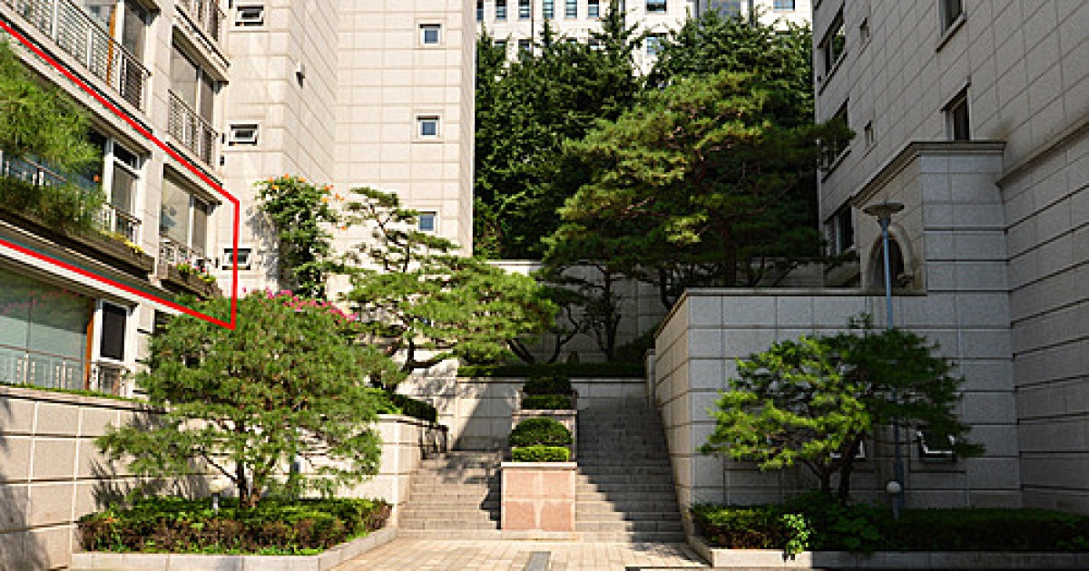 전두환 전 대통령 딸 전효선 씨 빌라 입구