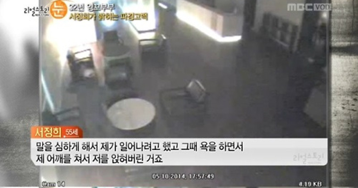 서정희, 서세원 폭행사건 Cctv 공개 