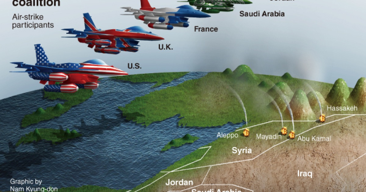 [Graphic News] U.S.-led strikes hit IS oil targets
