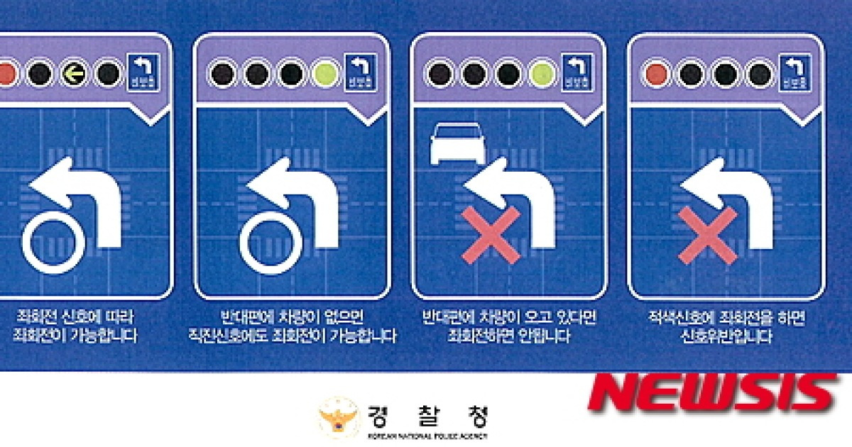 강원청, '비보호 겸용 좌회전' 교차로 신호 개선