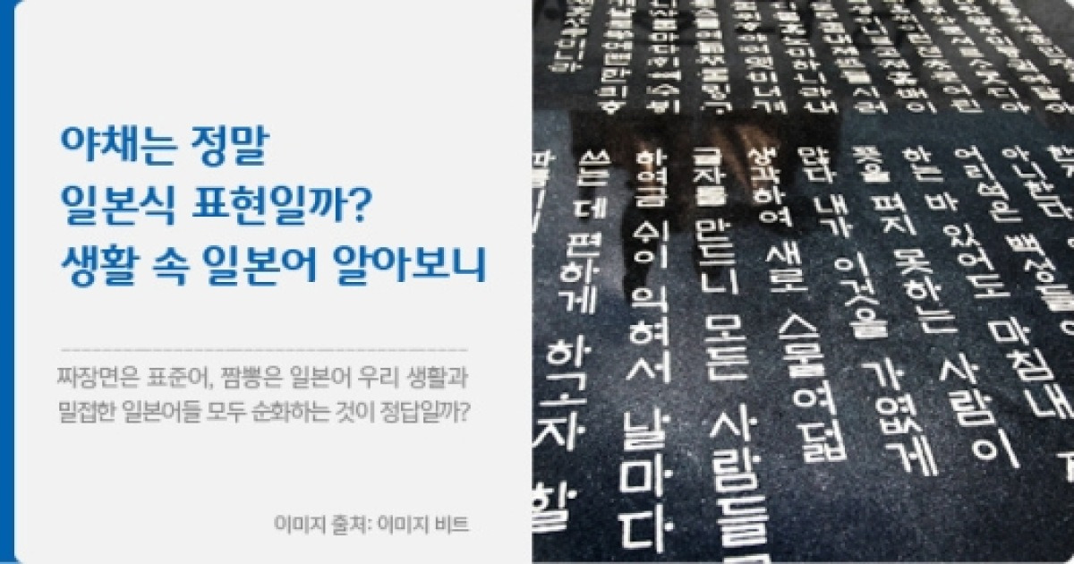 일본식 한자어 순화어 선정, 