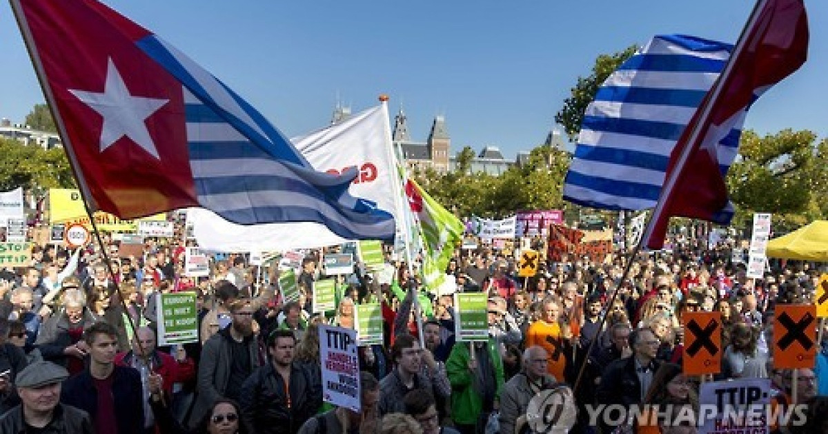 NETHERLANDS PROTEST TTIP