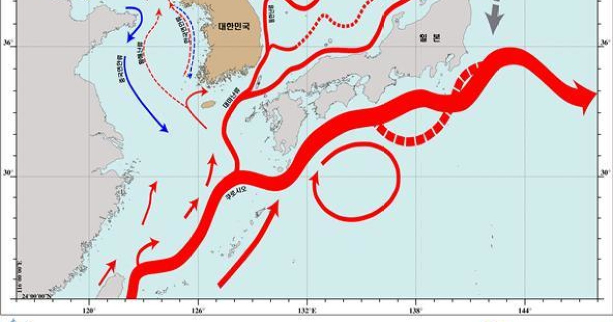 국립해양조사원, 국내 첫 관측 기반한 한반도 주변 해류 지도 완성