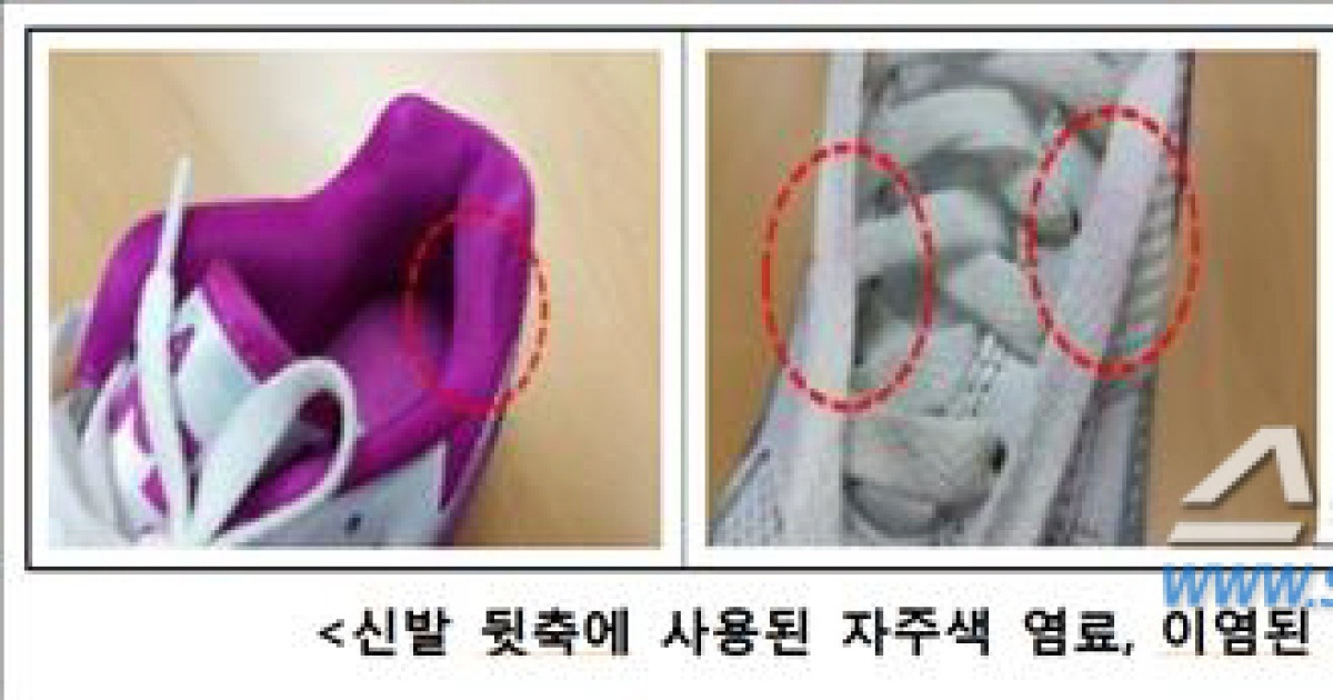 나이키 '자주색 에어맥스' 이염현상..환급·무상 교환 실시