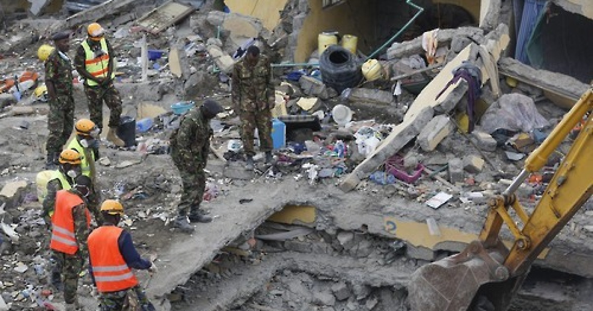 KENYA BUILDING COLLAPSE AFTERMATH