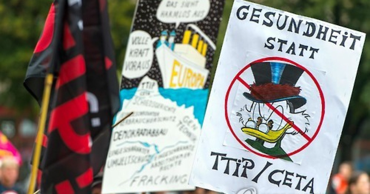 GERMANY TRADE PROTEST