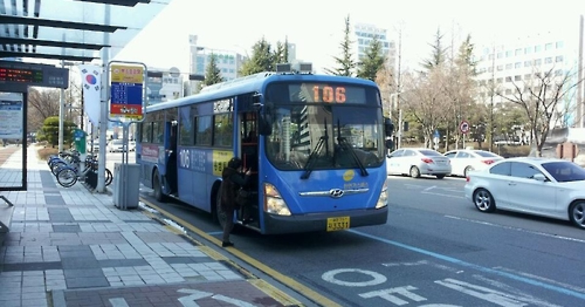 대전 도심 시내버스 평균 배차간격 14분..출·퇴근시간 5분