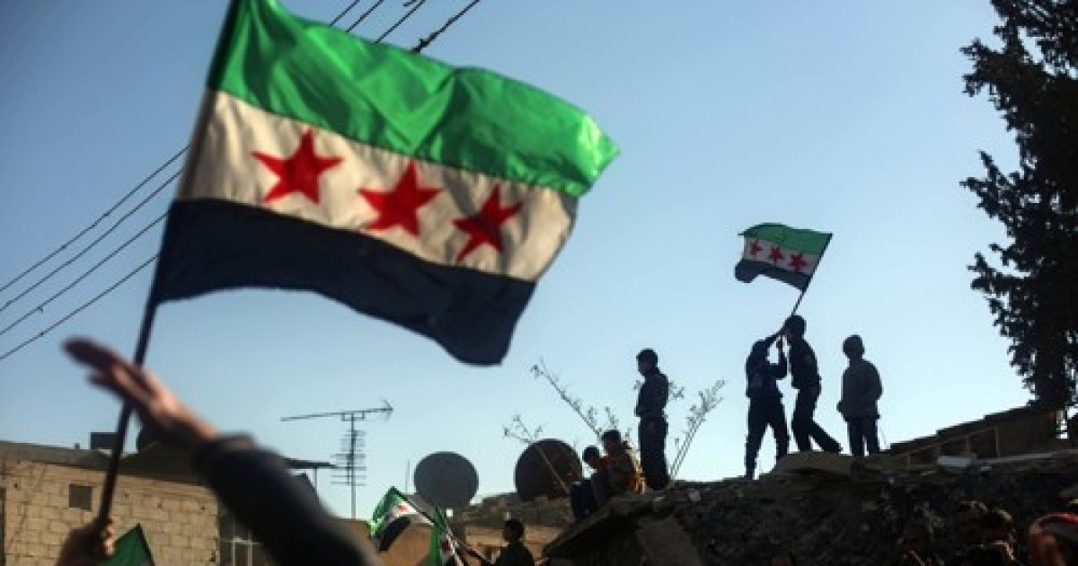 SYRIA UNREST OPPOSITION FIGHTERS SUPPORT RALLY