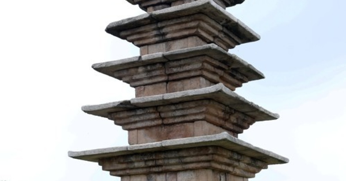 익산 '왕궁리 백제왕궁' 5층 석탑