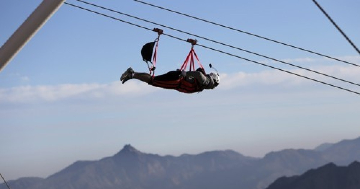 Emirates World Zipline Record