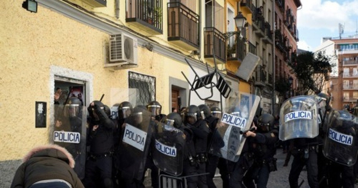SPAIN MADRID RIOTS