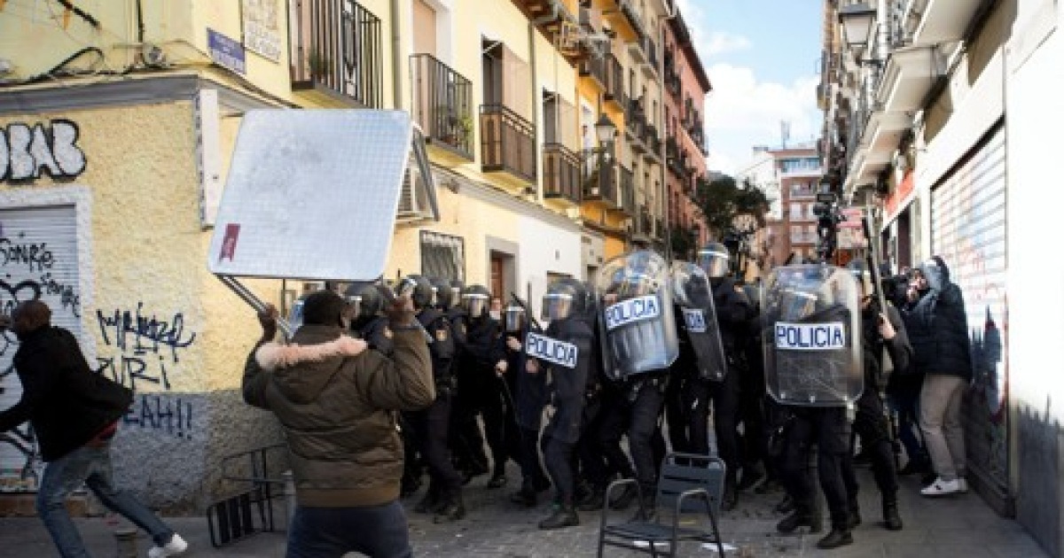 SPAIN MADRID RIOTS