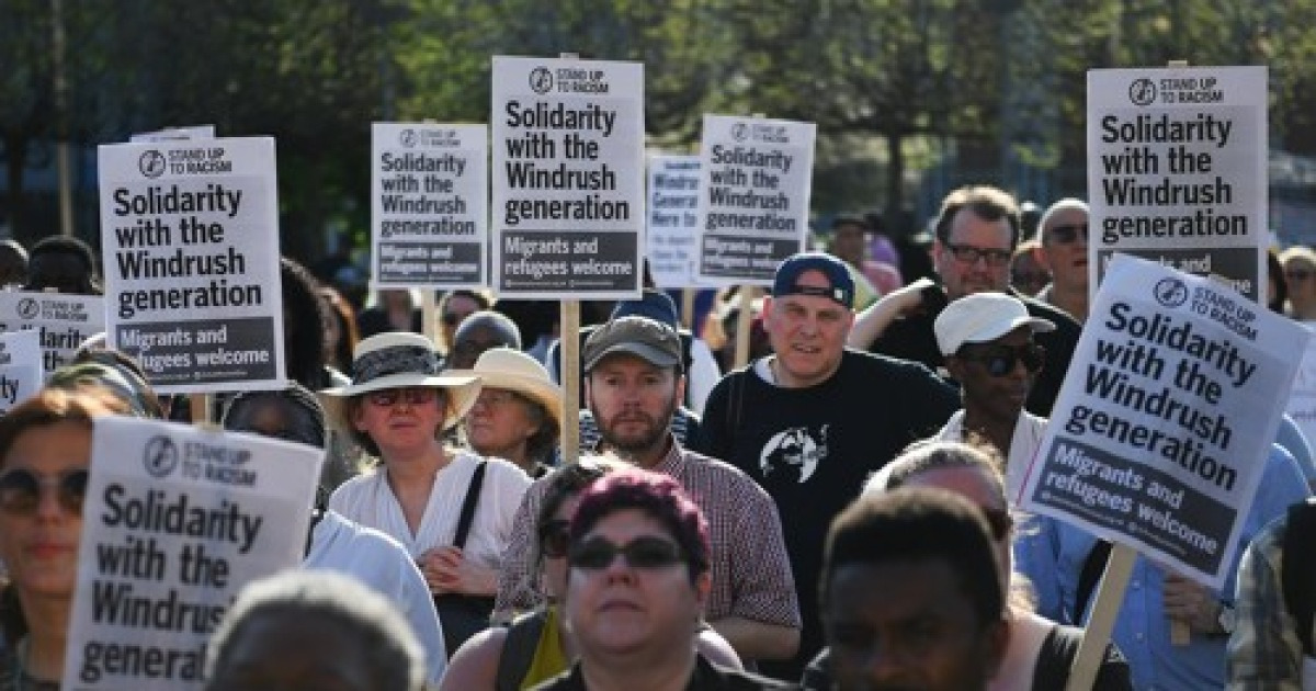 BRITAIN WINDRUSH GENERATION PROTEST