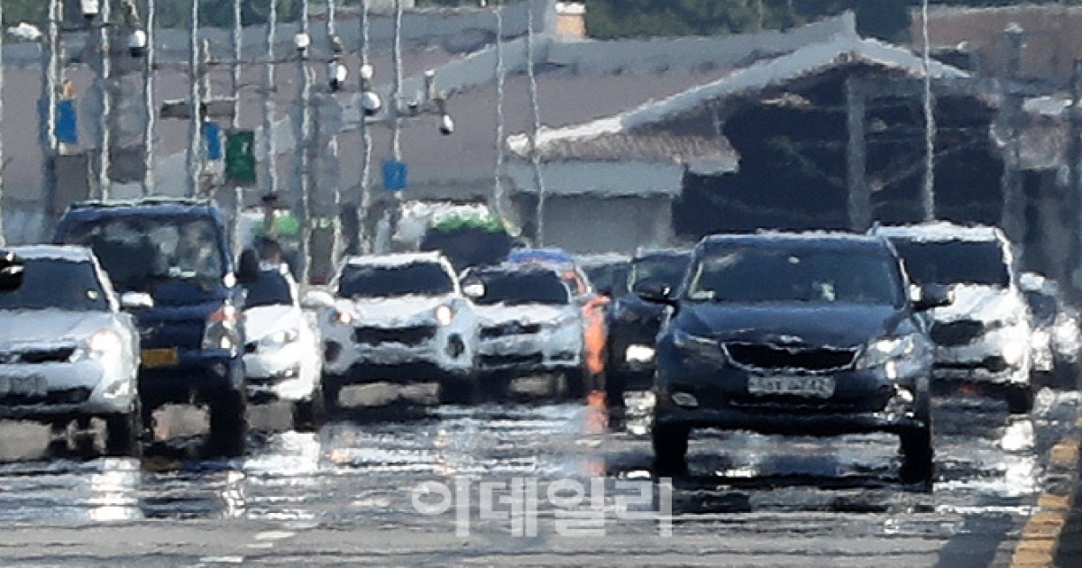 [포토]아지랑이 피어오르는 동작대교