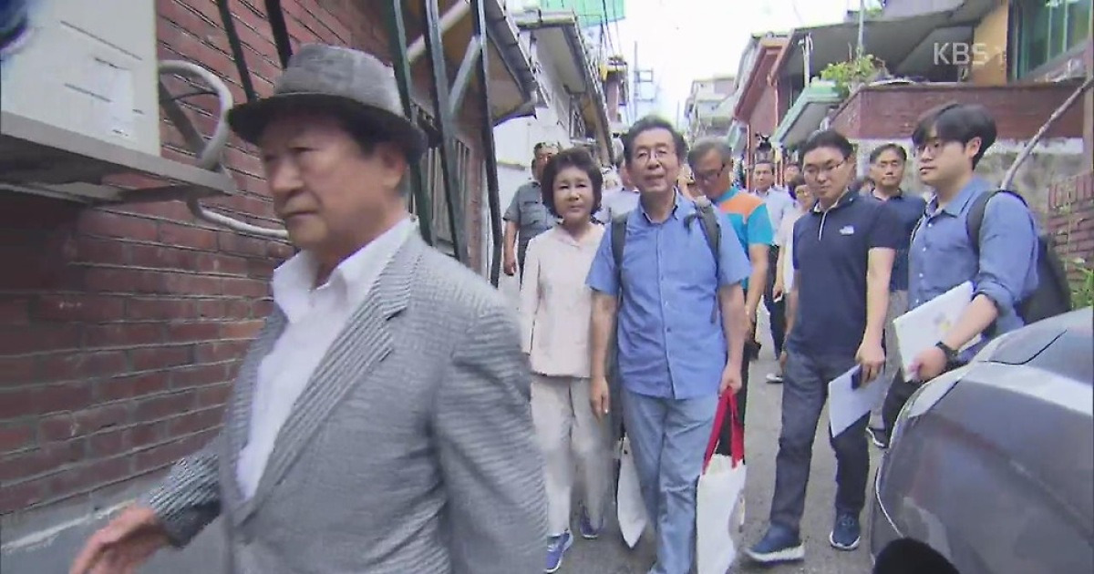 박원순 시장 '옥탑방 한 달' 마무리..이웃들 반응은?
