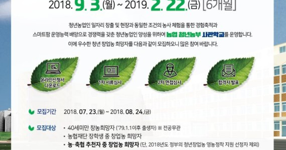 청년농부사관학교, 농업의 미래 싹키운다