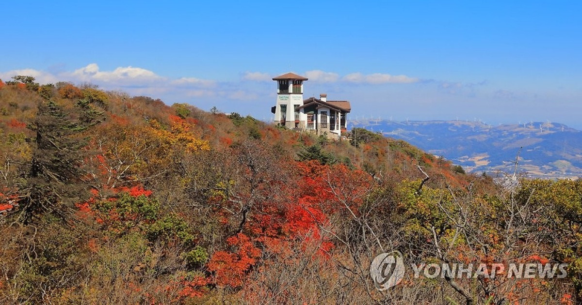 울긋불긋 가을옷 입은 발왕산