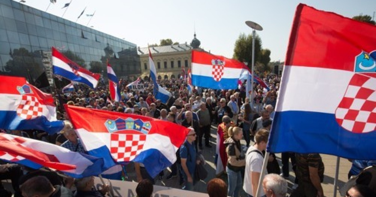 CROATIA WAR VETERANS PROTEST