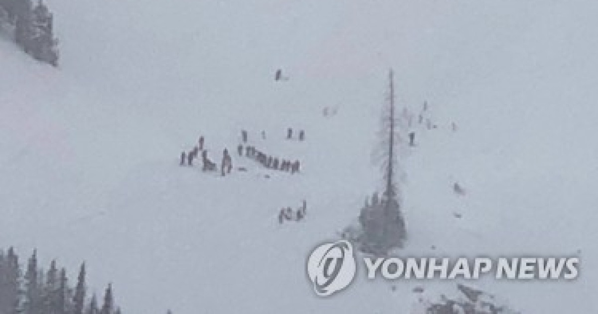 Ski resort avalanche