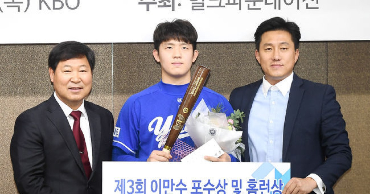 KT 강현우·NC 안인산, 이만수 포수상·홈런상 수상 [오!쎈 현장]