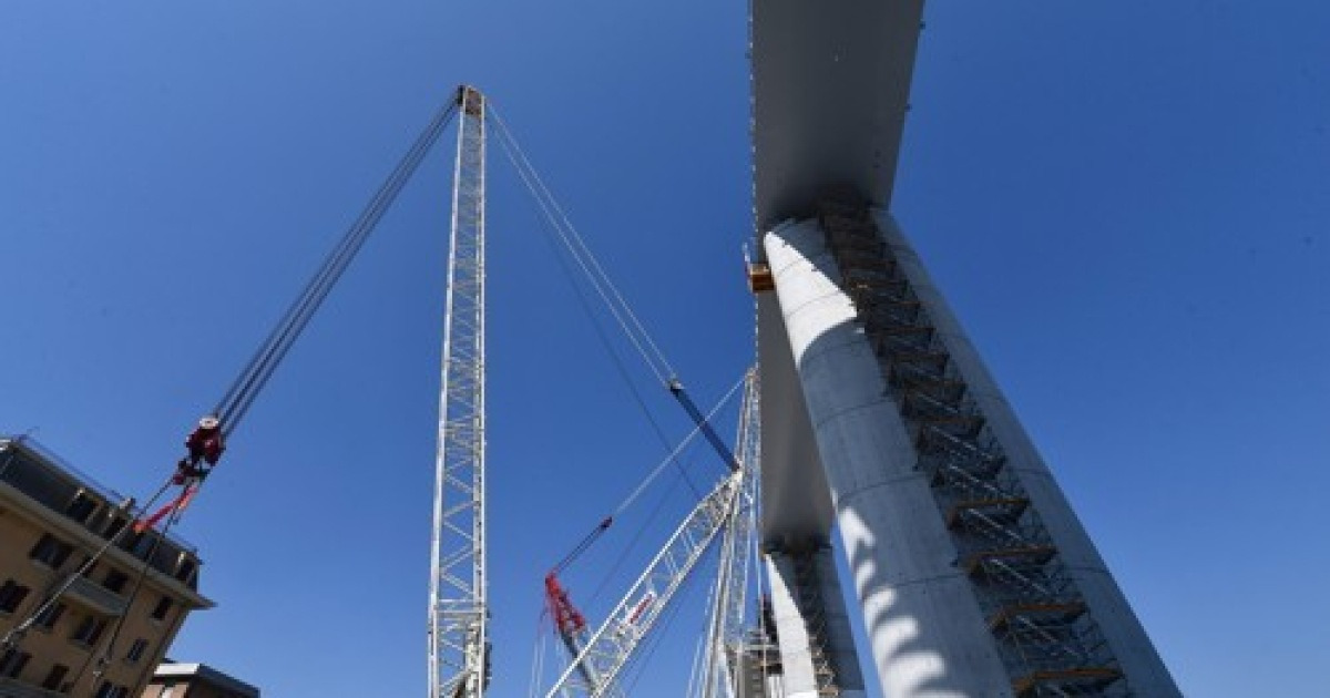 ITALY ECONOMY CONSTRUCTION NEW GENOA MOTORWAY BRIDGE