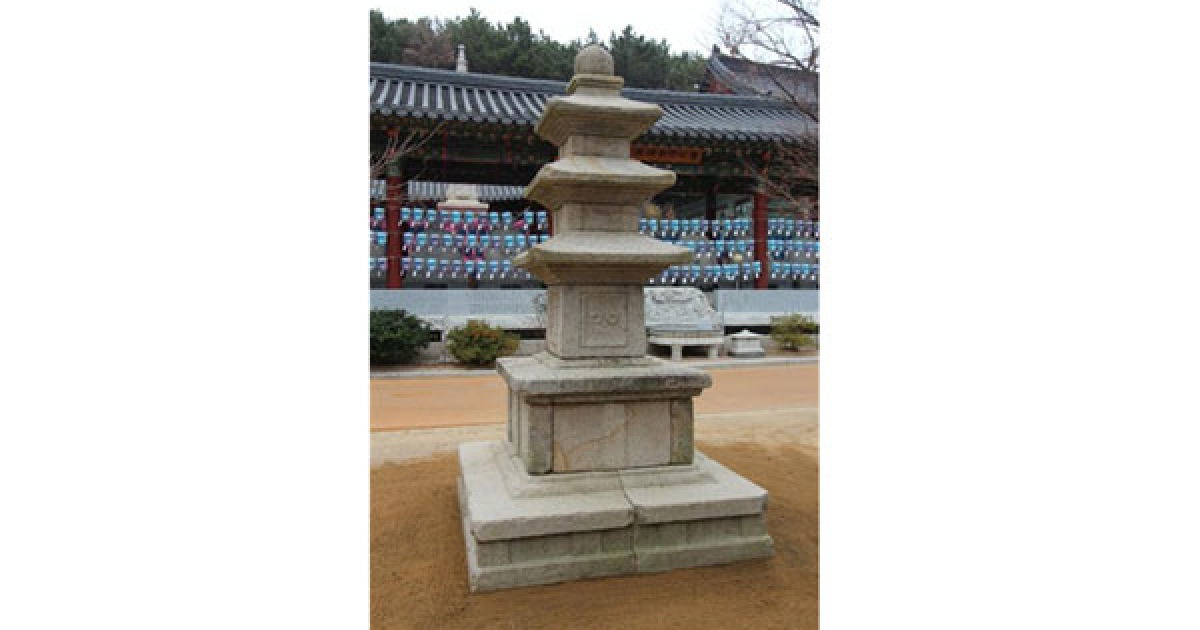 9세기 석탑 양식 보여주는 '해운정사 삼층석탑' 부산시 문화재 지정