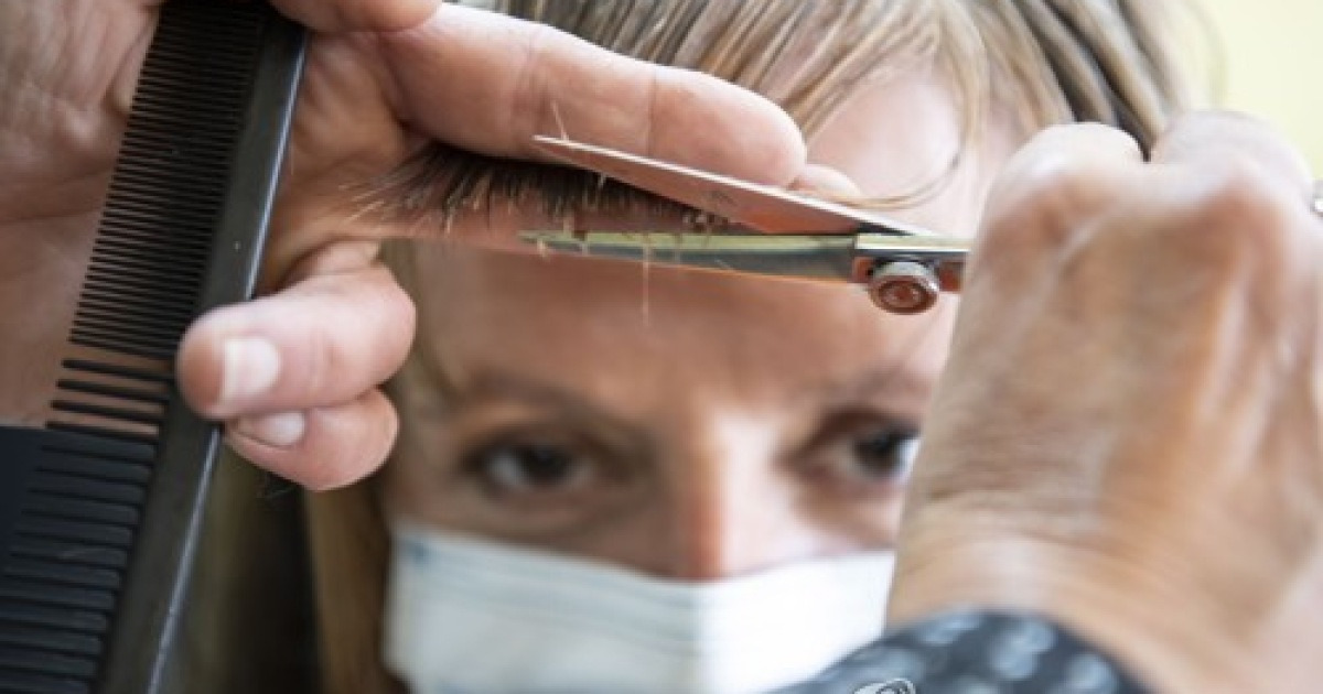 GERMANY HAIRDRESSERS REOPEN PANDEMIC CORONAVIRUS COVID19