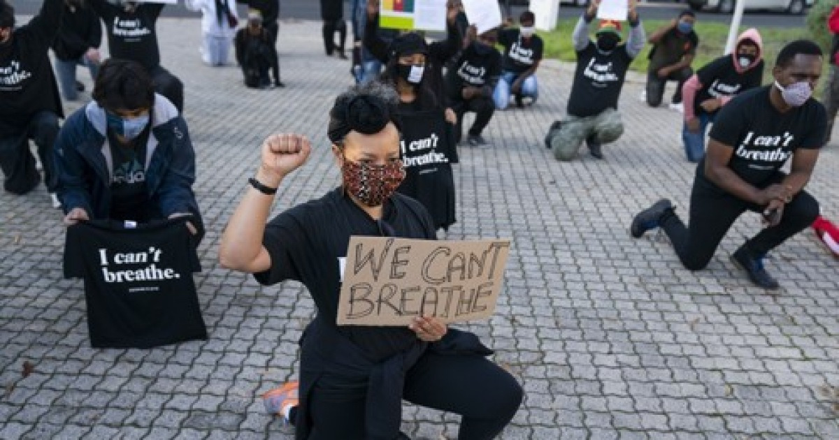 SOUTH AFRICA PROTEST AT US EMBASSY