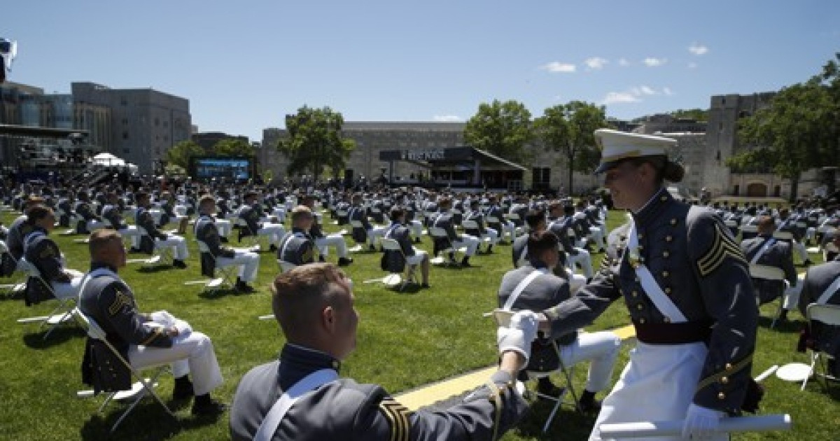 West Point Graduation Trump