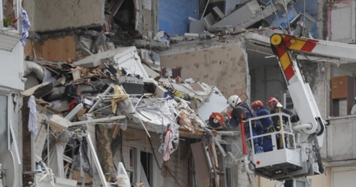 epaselect UKRAINE BUILDING EXPLOSION