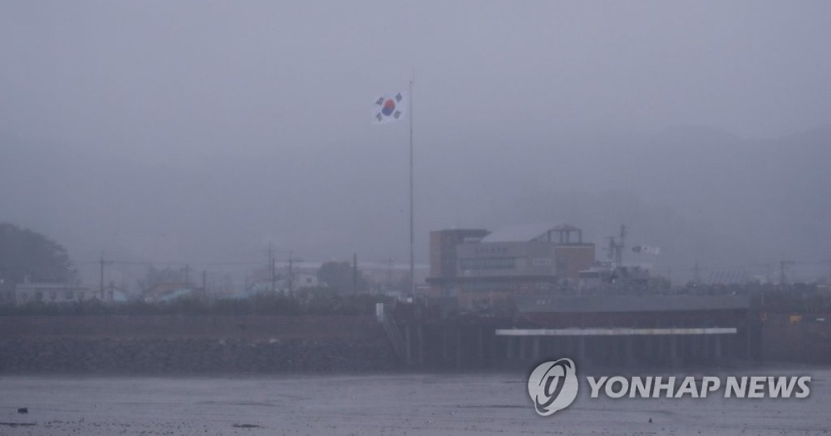 강풍-호우주의보 속의 연평도