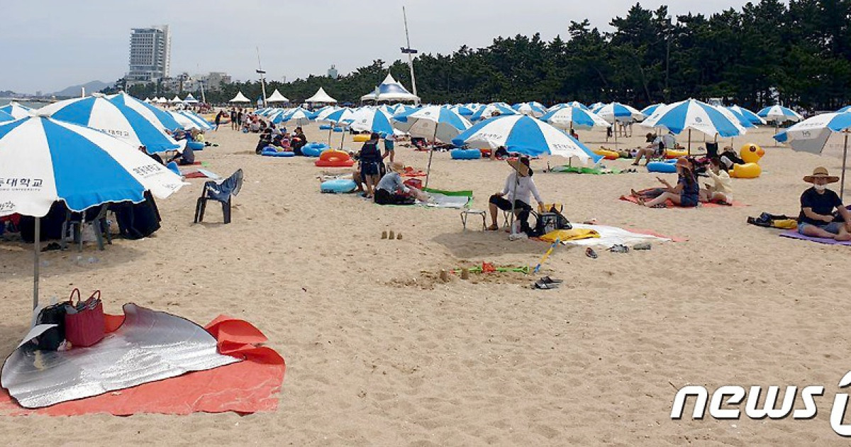 해수욕장 이용객 전년비 47%↓..대형 해수욕장 분산효과 '뚜렷'