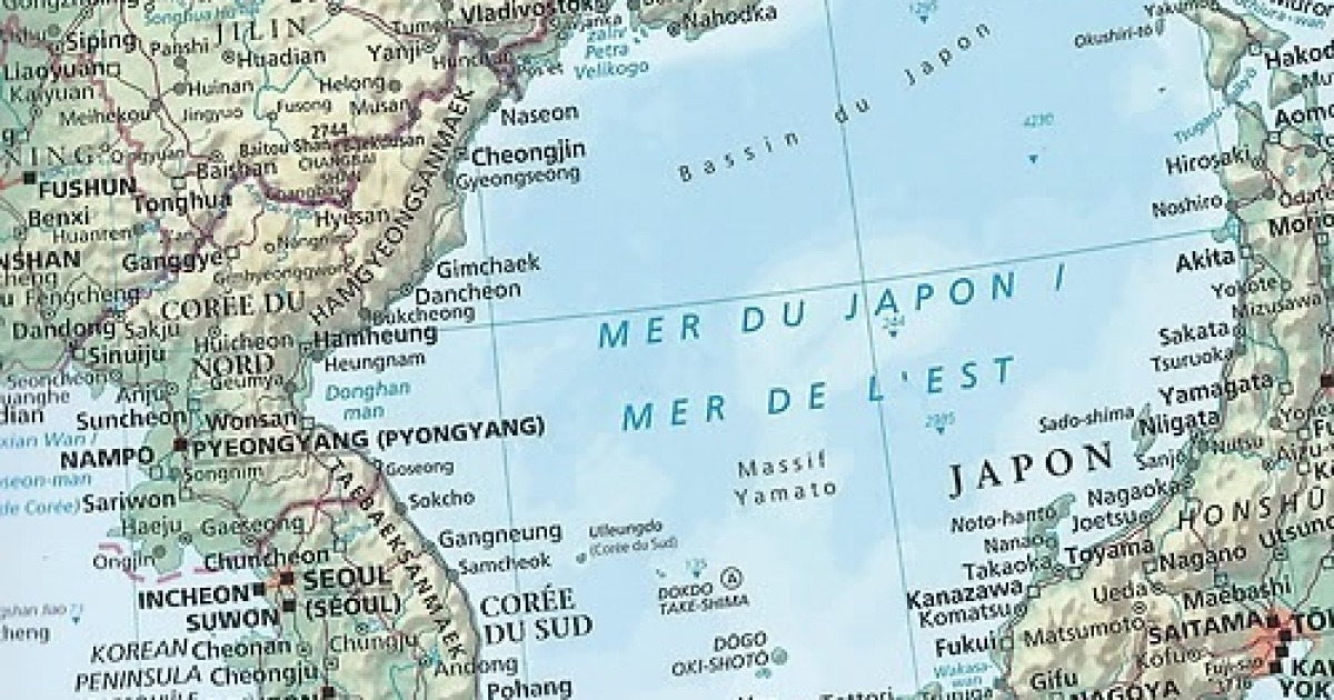Карта японского моря
