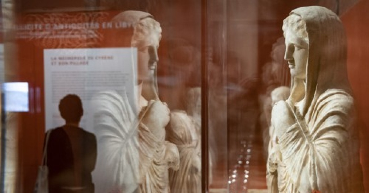 epaselect FRANCE LOUVRE ART TRAFFICKING EXHIBITION