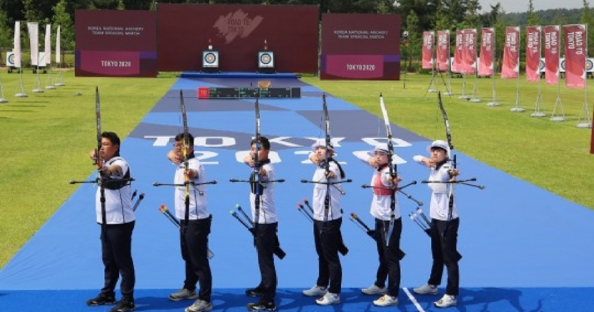 도쿄올림픽 대한민국 국가대표선수단 8일 오후 3시 올림픽홀에서 ...