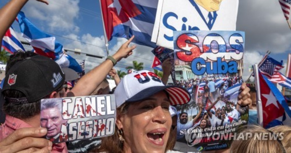 USA FLORIDA CUBANS DEMONSTRATION CUBA