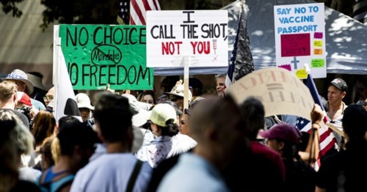 USA ANTI VACCINATION PROTEST