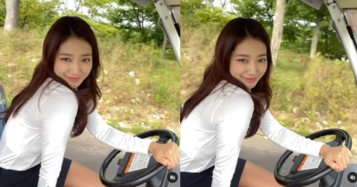 '최태준♥' 박신혜, 골프장 카트 라이더..자유자재 핸들링 [Ten★]