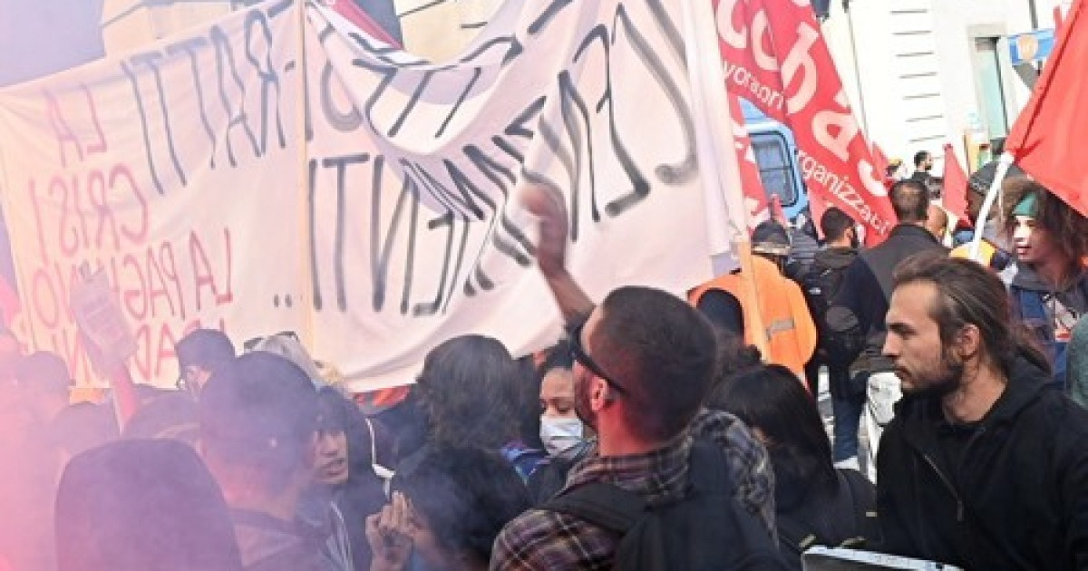 ITALY LABOR PROTEST STRIKE