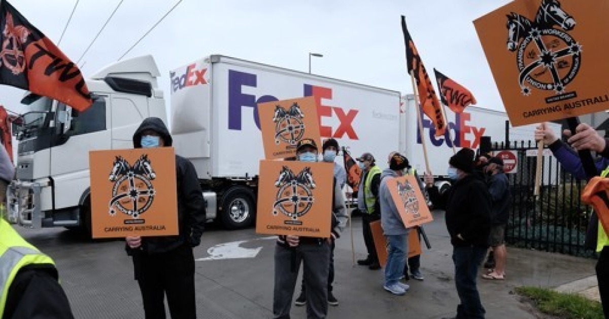 AUSTRALIA LABOR FEDEX STRIKE