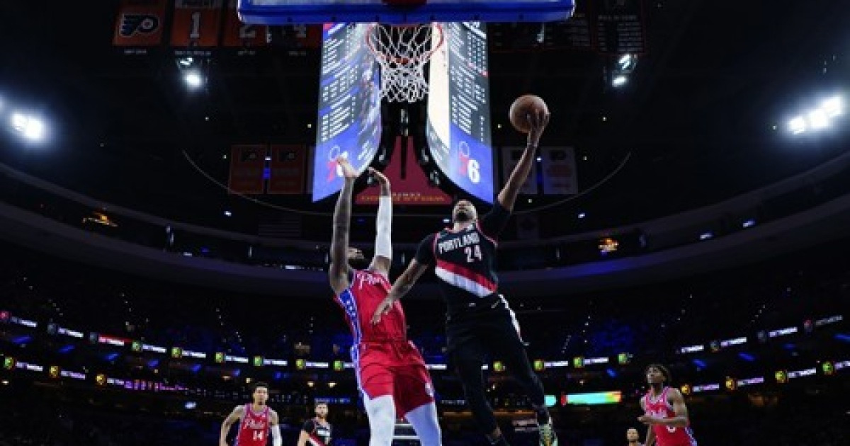 Trail Blazers 76ers Basketball